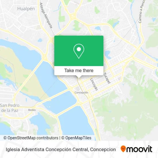Mapa de Iglesia Adventista Concepción Central
