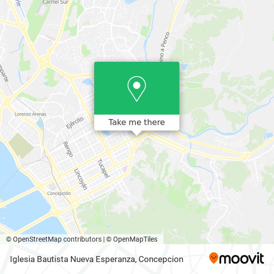 Mapa de Iglesia Bautista  Nueva Esperanza