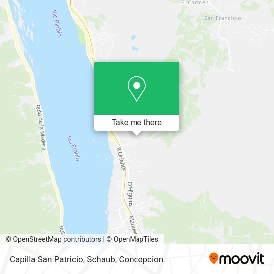 Mapa de Capilla San Patricio, Schaub