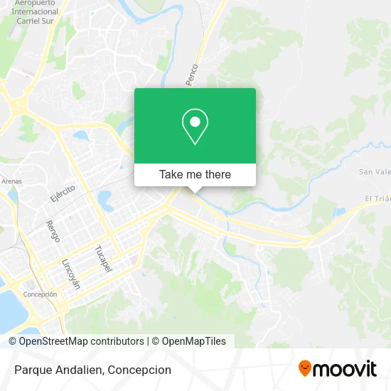 Mapa de Parque Andalien