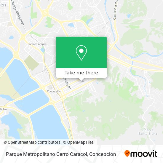 Mapa de Parque Metropolitano Cerro Caracol