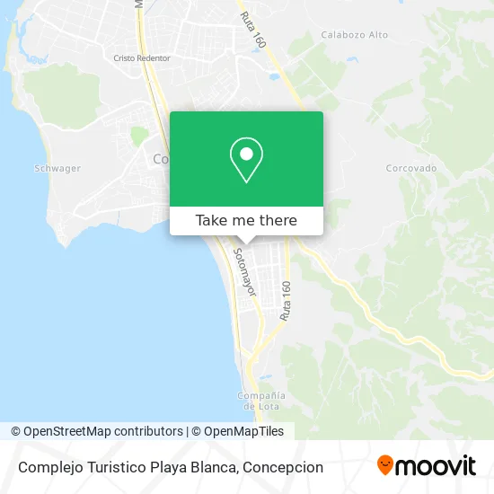 Mapa de Complejo Turistico Playa Blanca