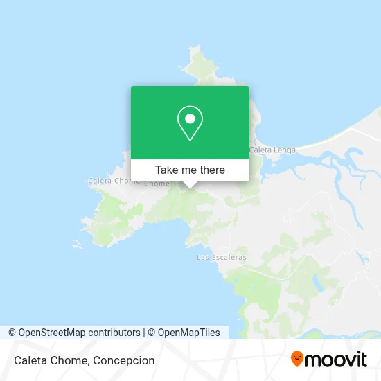 Caleta Chome map