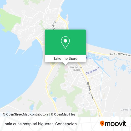 Mapa de sala cuna hospital higueras
