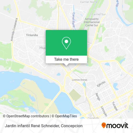 Jardín infantil René Schneider map