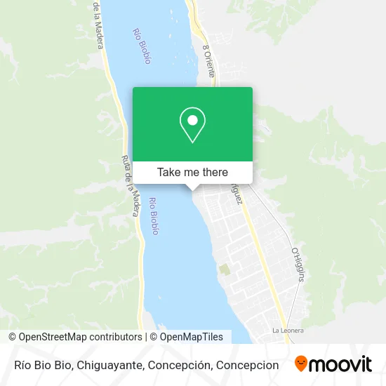 Mapa de Río Bio Bio, Chiguayante, Concepción