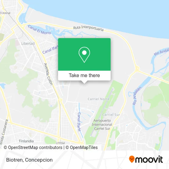 Mapa de Biotren