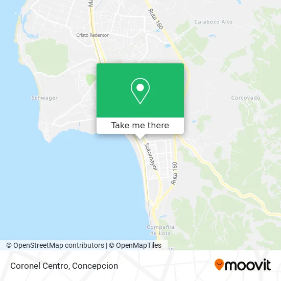 Coronel Centro map