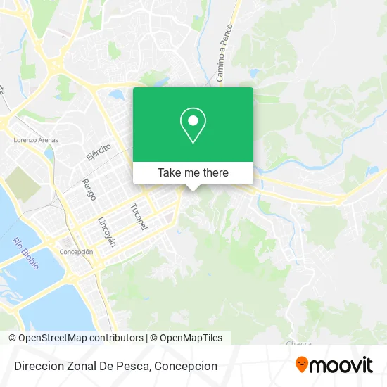 Mapa de Direccion Zonal De Pesca