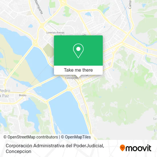 Mapa de Corporación Administrativa del PoderJudicial