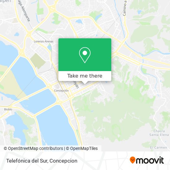 Mapa de Telefónica del Sur