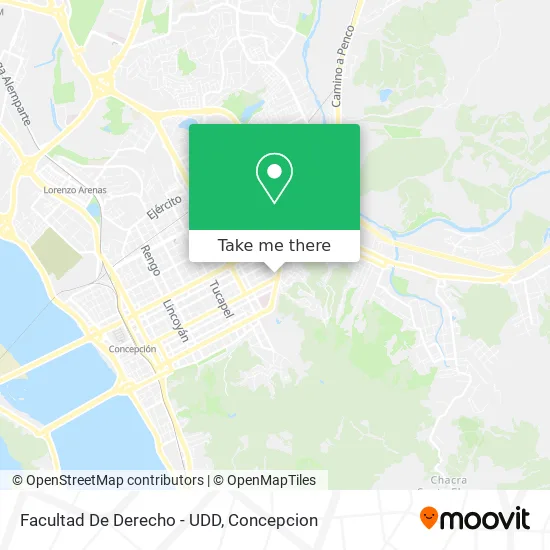 Facultad De Derecho - UDD map