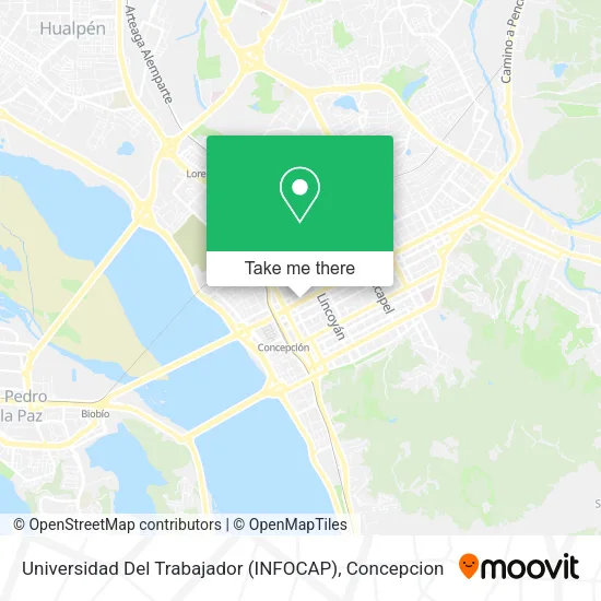 Mapa de Universidad Del Trabajador (INFOCAP)