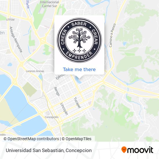 Universidad San Sebastián map