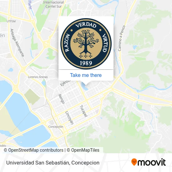 Mapa de Universidad San Sebastián