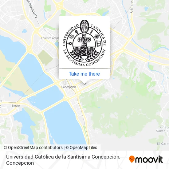 Mapa de Universidad Católica de la Santísima Concepción