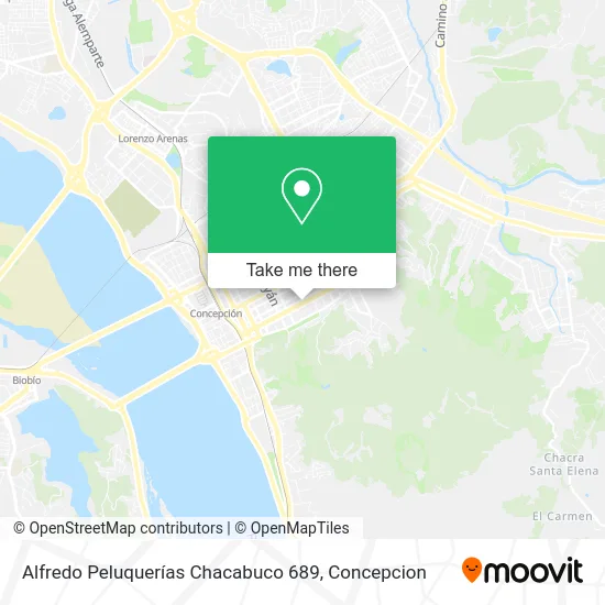 Alfredo Peluquerías Chacabuco 689 map