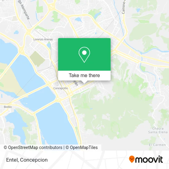 Mapa de Entel