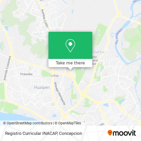 Registro Curricular INACAP map