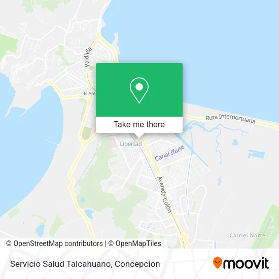 Mapa de Servicio Salud Talcahuano
