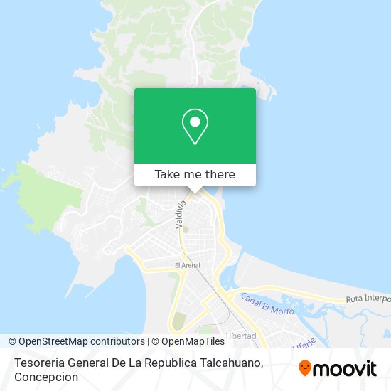 Tesoreria General De La Republica Talcahuano map