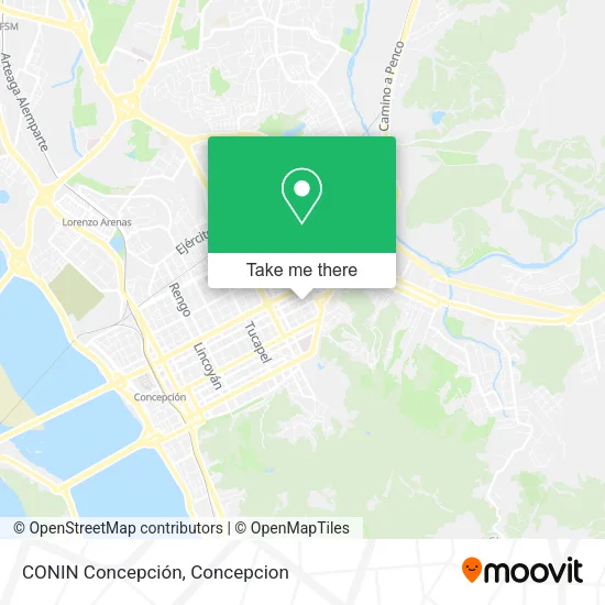 Mapa de CONIN Concepción