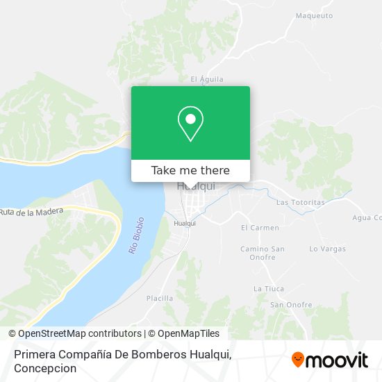 Primera Compañía De Bomberos Hualqui map