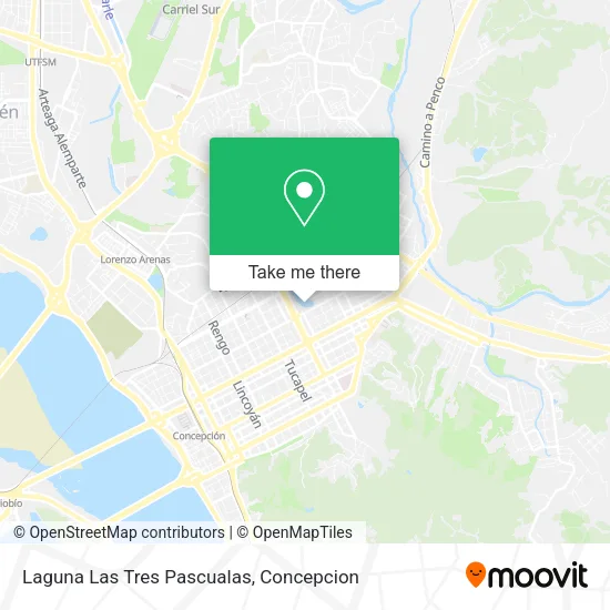 Mapa de Laguna Las Tres Pascualas