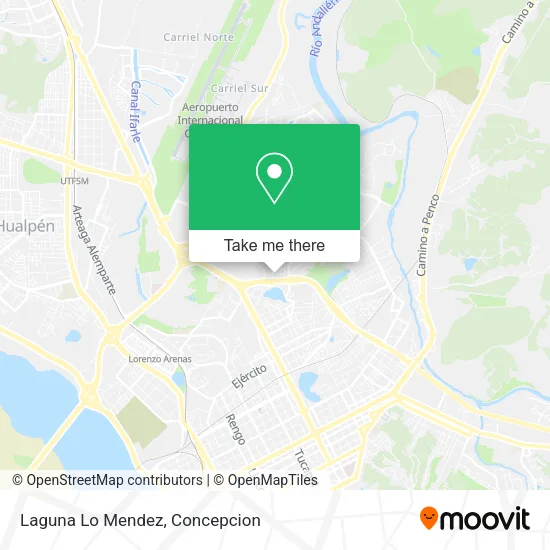 Laguna Lo Mendez map
