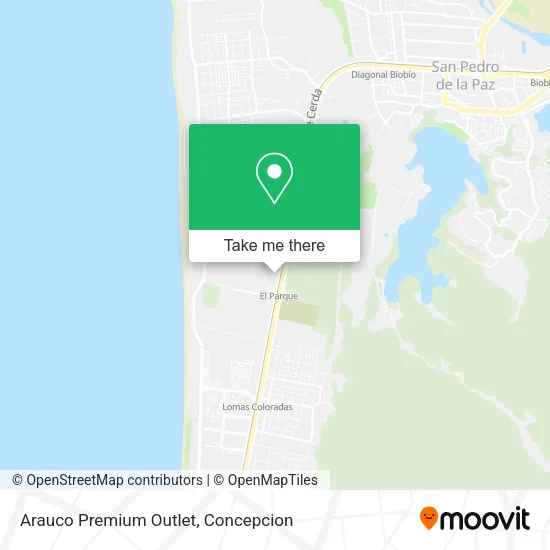 Arauco Premium Outlet map