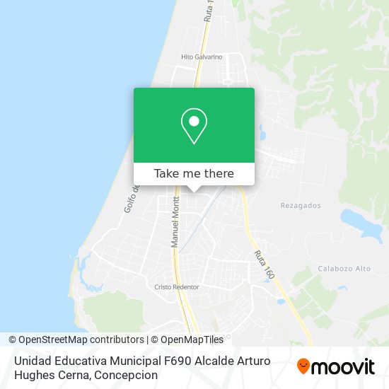 Unidad Educativa Municipal F690 Alcalde Arturo Hughes Cerna map