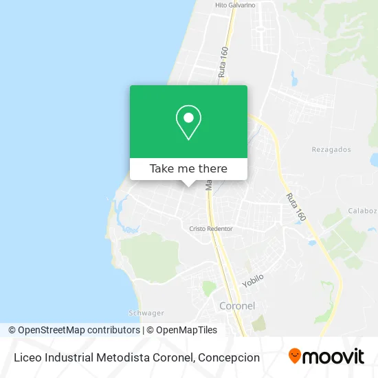Mapa de Liceo Industrial Metodista Coronel