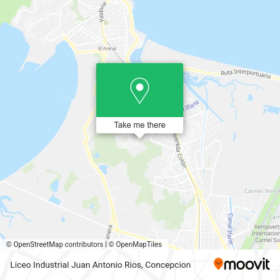 Liceo Industrial Juan Antonio Rios map