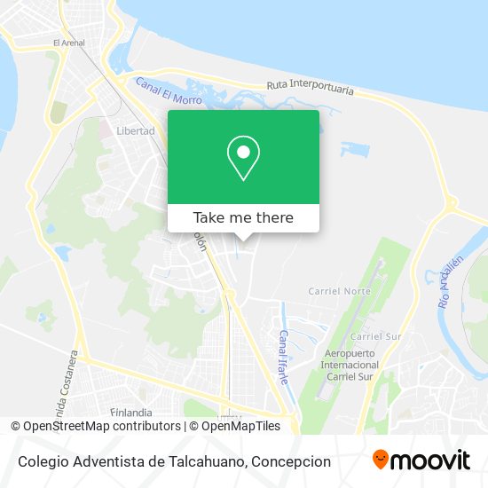 Colegio Adventista de Talcahuano map