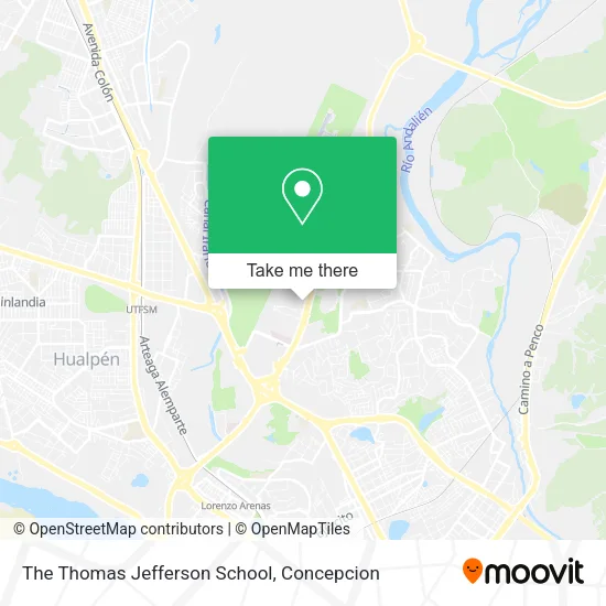 The Thomas Jefferson School map
