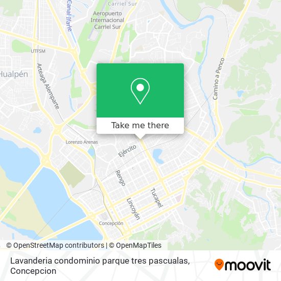 Lavanderia condominio parque tres pascualas map