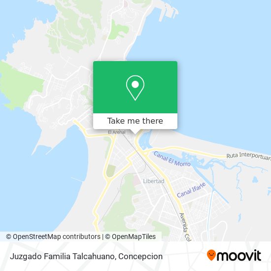 Juzgado Familia Talcahuano map