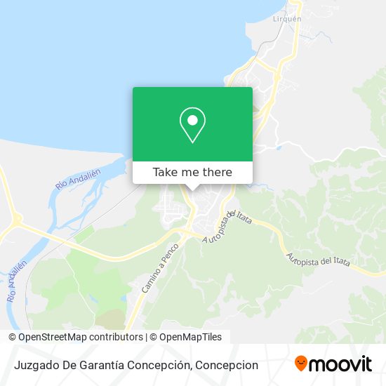 Mapa de Juzgado De Garantía Concepción