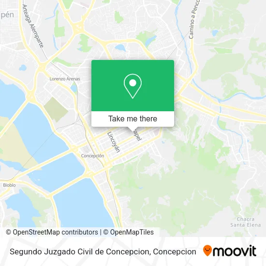 Mapa de Segundo Juzgado Civil de Concepcion