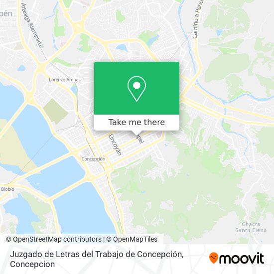 Juzgado de Letras del Trabajo de Concepción map