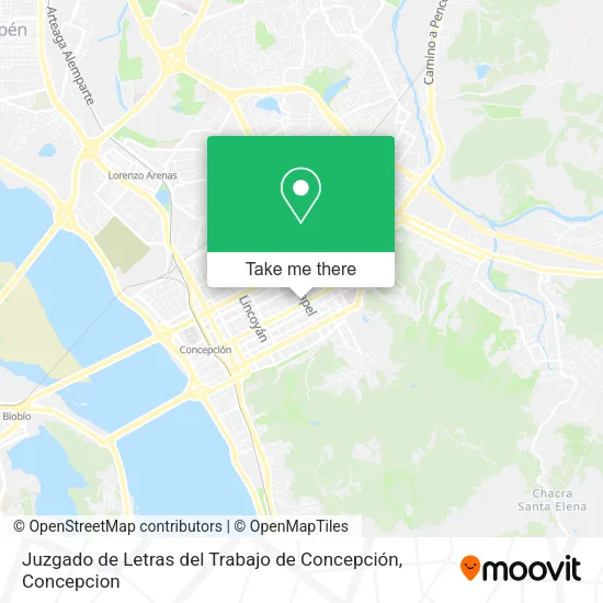 Juzgado de Letras del Trabajo de Concepción map