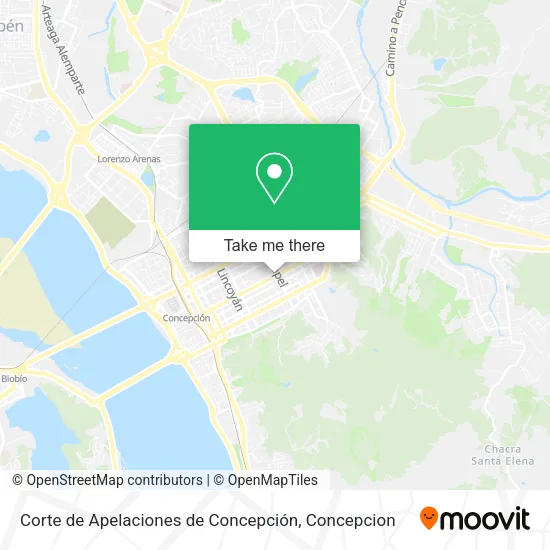 Corte de Apelaciones de Concepción map