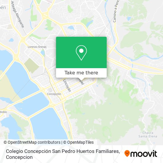 Mapa de Colegio Concepción  San Pedro Huertos Familiares