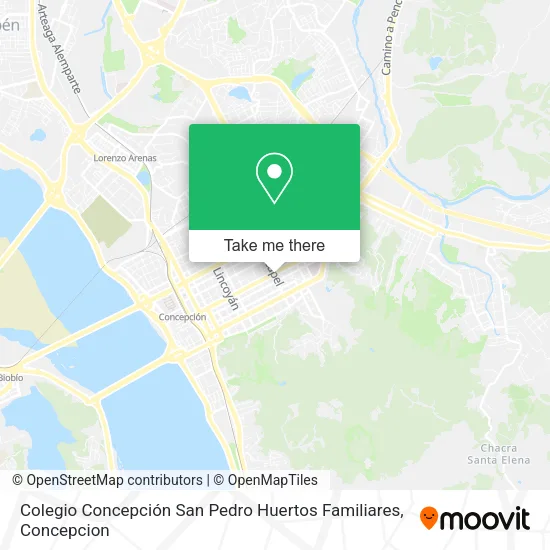 Mapa de Colegio Concepción  San Pedro Huertos Familiares
