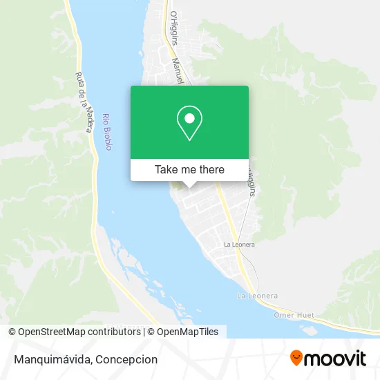 Mapa de Manquimávida