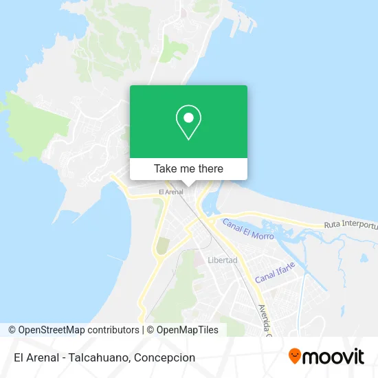 Mapa de El Arenal - Talcahuano