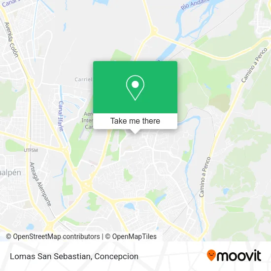 Lomas San Sebastian map