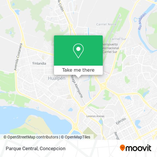 Mapa de Parque Central