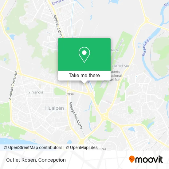 Mapa de Outlet Rosen
