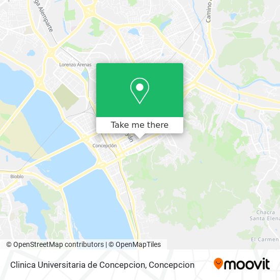 Clinica Universitaria de Concepcion map